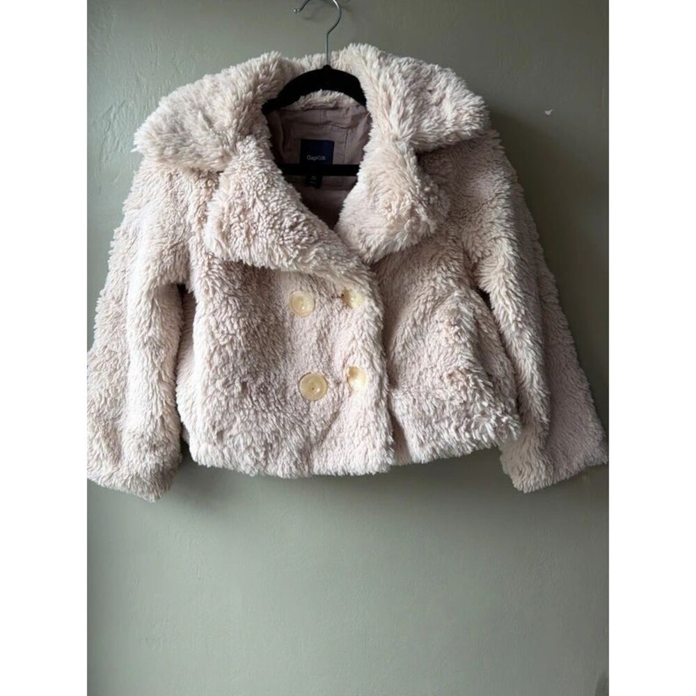 Girl’s XS Gap Kids Faux Fur Coat Excellent